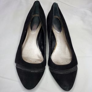 Alfani Step N Flex Black Suede Flats w/ Low Heel (Size: 9.5)